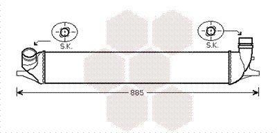 VAN WEZEL Интеркулер 43004426